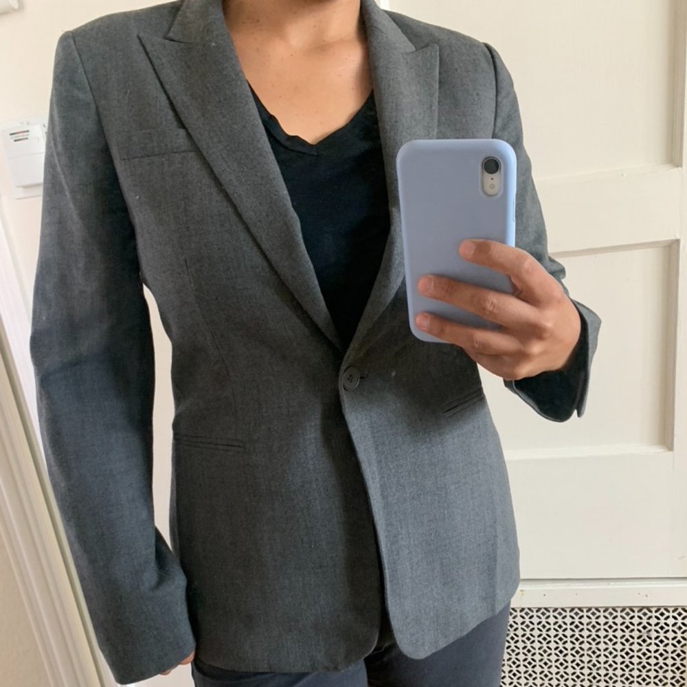 Calvin Klein Gray Blazer, over-sized